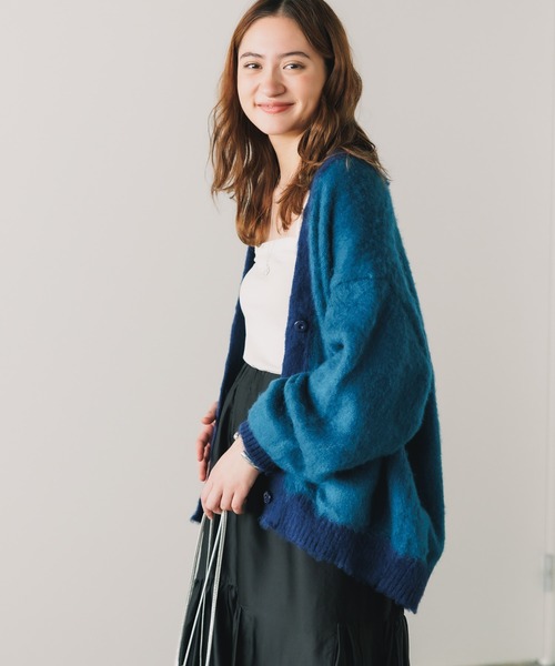 カーディガン FREE MAX Mohair Like Knit Cardigan モヘアライクニットカーデ レディース メンズ FREE MAX カーディガン Mohair Like Knit Cardigan モヘアライク