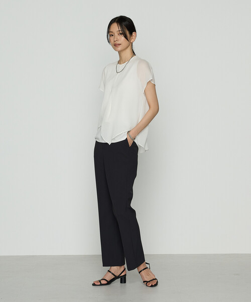 コムサ（COMME CA）/リライムジョーゼット ブラウス COMME CA（コムサ） ブラウス シャツ リライムジョーゼット ブラウス