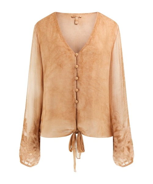 ブラウス シャツ LS Camilla Garment Dyed Top 長袖シャツ レディース