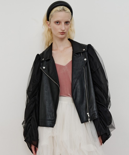 LA BELLE ETUDE（ラベルエチュード） レザージャケット ライダース