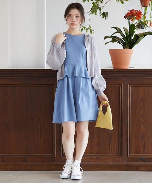 「Feroux」 ニットパーカー F グリーン レディース_画像5