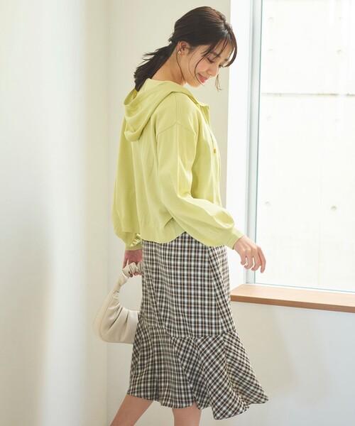 「Feroux」 ニットパーカー F グリーン レディース_画像9