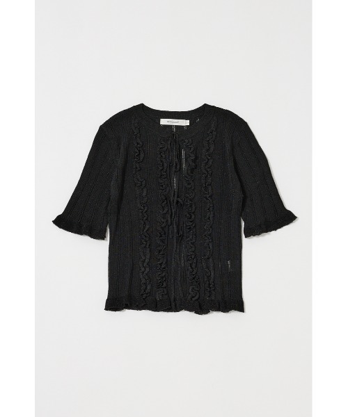 【美品】　ニットカーデ　【BLACK BY MOUSSY】限定値下 BLACK BY MOUSSY | cotton knit cardigan (カーディガン ) |SHEL'TTER