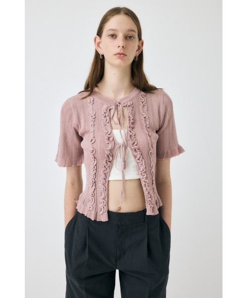 【新品、未使用】moussy カーディガン MOUSSY | FANCY YARN BI COLOR カーディガン (カーディガン ) |SHEL