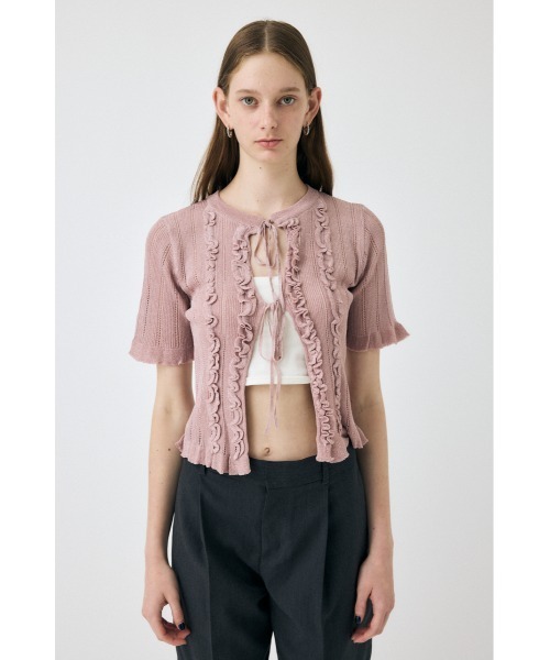 MOUSSY（マウジー） カーディガン 夏 「EC・一部店舗限定」FRILL
