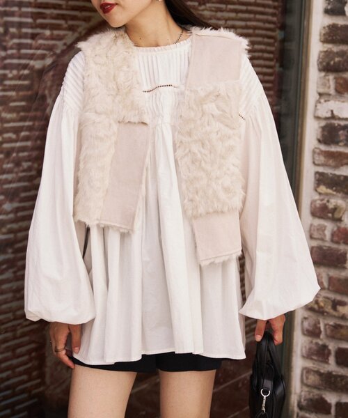 etsinta（エシンタ） ベスト ジレ etsintaリメイクファーベスト