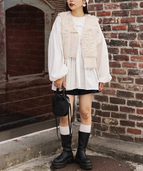 etsinta（エシンタ） ベスト ジレ etsintaリメイクファーベスト