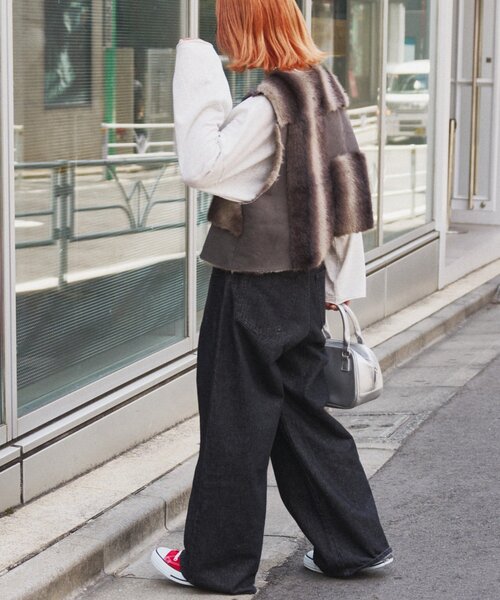 etsinta（エシンタ） ベスト ジレ etsintaリメイクファーベスト