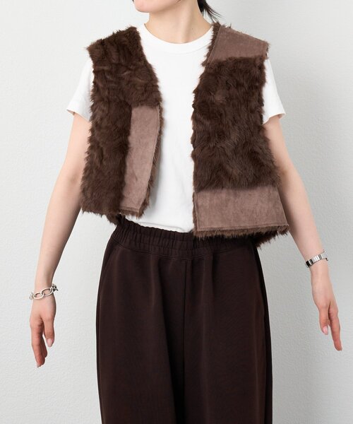 etsinta（エシンタ） ベスト ジレ etsintaリメイクファーベスト