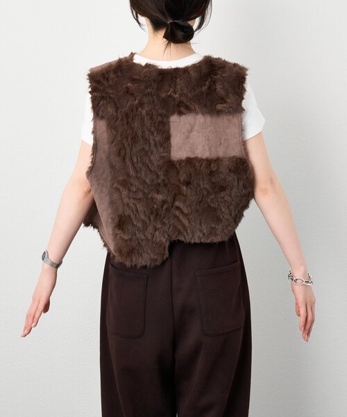 etsinta（エシンタ） ベスト ジレ etsintaリメイクファーベスト