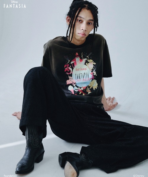 Camphor wood tシャツ Disney Fantasia / / fade graphic tee