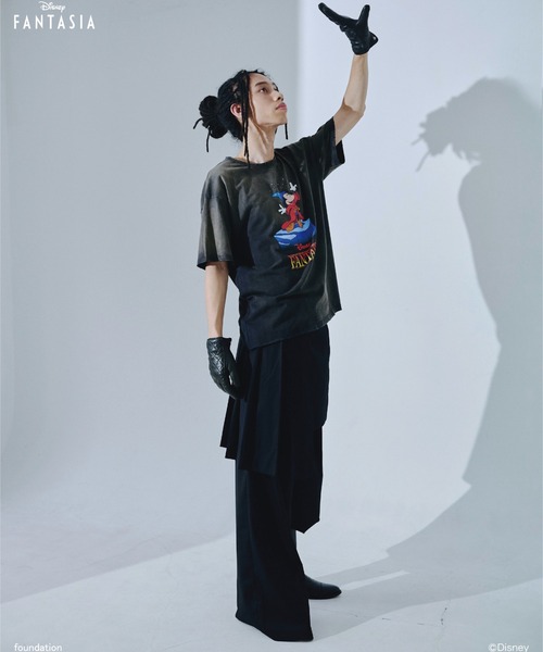 Camphor wood tシャツ Disney Fantasia / / fade graphic tee