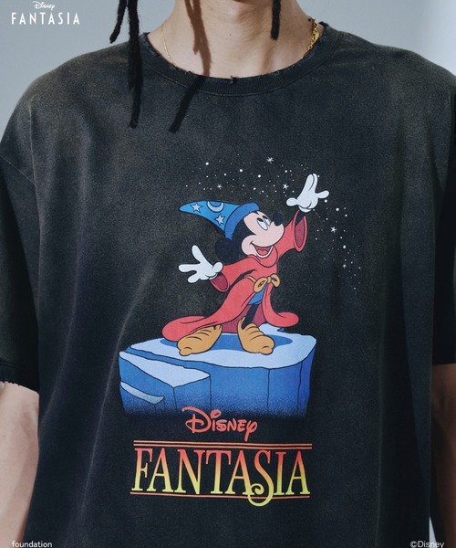 disney ディズニー ファンタジア vintage Tシャツ ロンT 超希少 USA製 Disney ディズニー ロンT ミッキー FANTASIA