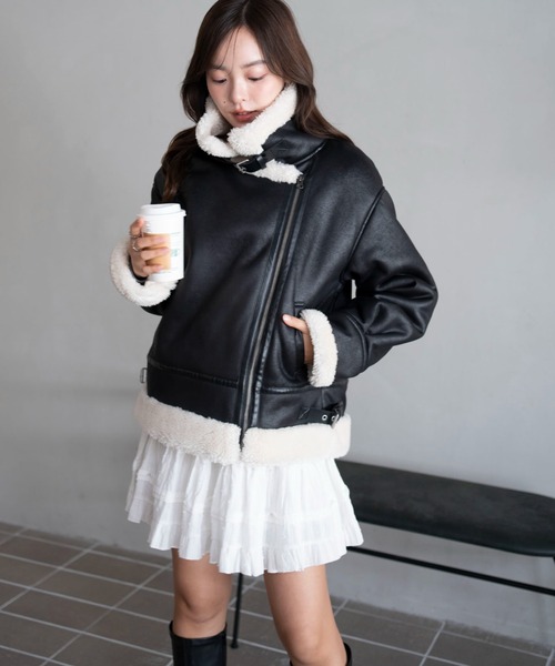 WEGO（ウィゴー） ムートンコート ボアコート WEGO/フェイク