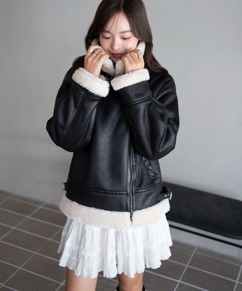 WEGO（ウィゴー） ムートンコート ボアコート WEGO/フェイク