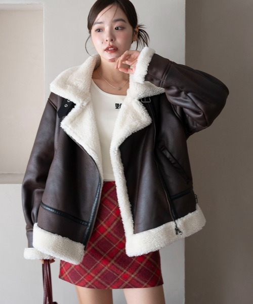 WEGO（ウィゴー） ムートンコート ボアコート WEGO/フェイク