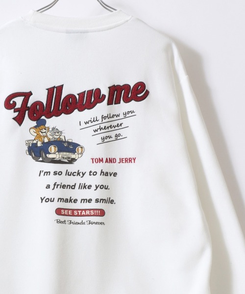 トレーナー スウェット 2025AW Tom and Jerry/トムとジェリー オーバー