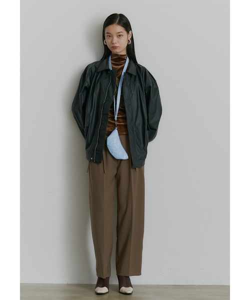 SEN TOKYO ブルゾン アウター ビッグシルエットレザーブルゾン