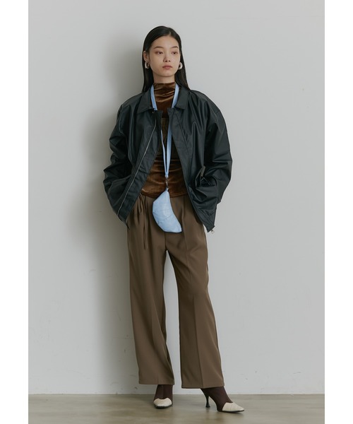 SEN TOKYO ブルゾン アウター ビッグシルエットレザーブルゾン