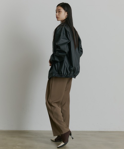 SEN TOKYO ブルゾン アウター ビッグシルエットレザーブルゾン