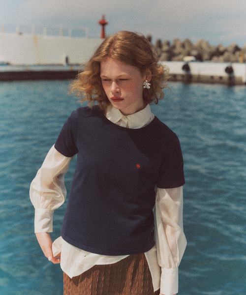 「POLO BCS」 半袖Tシャツ M ホワイト レディース_画像4