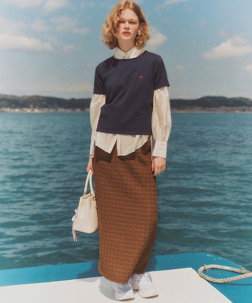 「POLO BCS」 半袖Tシャツ M ホワイト レディース_画像5