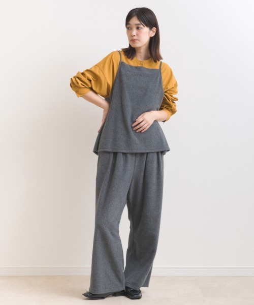 OMNES（オムネス） セットアップ フェルトキャミソール＆ワイドパンツ