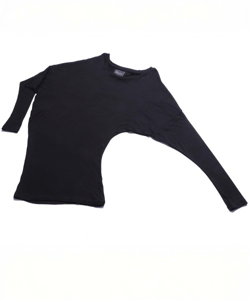 Ruze tシャツ Asymmetry loose neck long sleeve cutsew