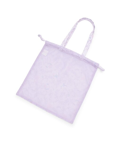 mezzo piano レッスンバッグ 「バレエ」ウサギバレエ柄裏メッシュお