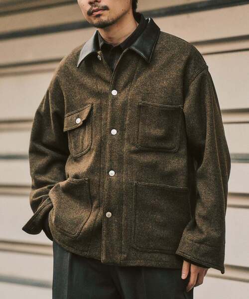 ÉDIFICE マスタードカバーオール 417 EDIFICE（フォーワンセブンエディフィス） カバーオール ウール