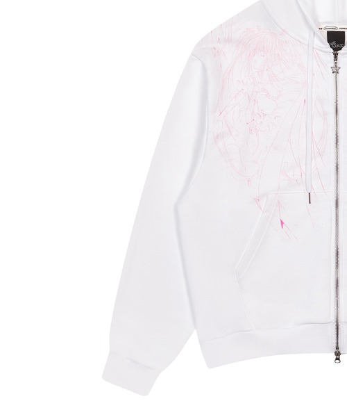 GYAKUSOU ジップアップ パーカー レディース M LUVISTRUE パーカー SHUGO CHARA! HOOD ZIPUP レディース : ZOZOTOWN