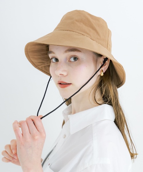 「SMELLY」 ハット - アイボリー レディース_画像3