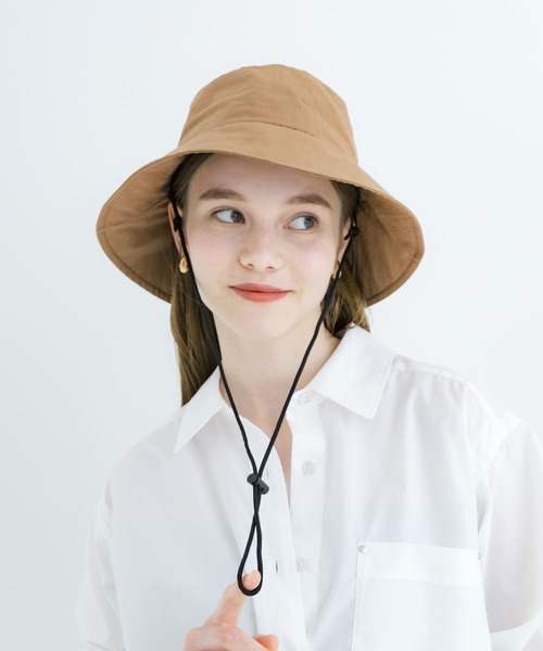 「SMELLY」 ハット - アイボリー レディース_画像4