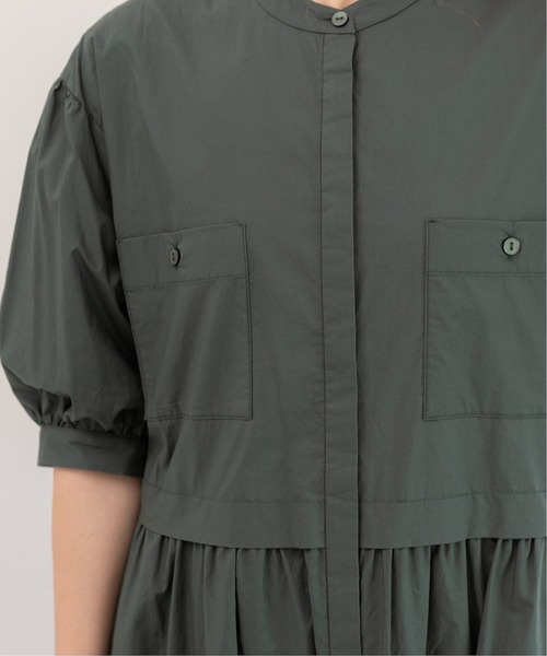 「PREFERIR」 半袖ワンピース LARGE グリーン レディース_画像9