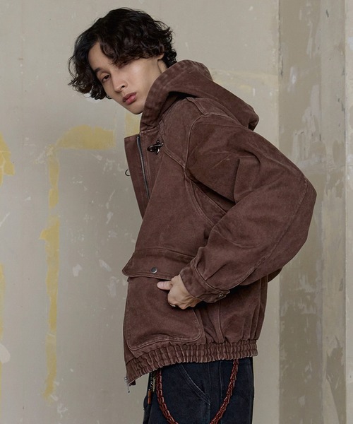 Bleme ヴィンテージライク ヘビーウェイト ファイヤーマン ジップパーカー Bleme パーカー ヴィンテージライク ヘビーウェイト ファイヤーマン