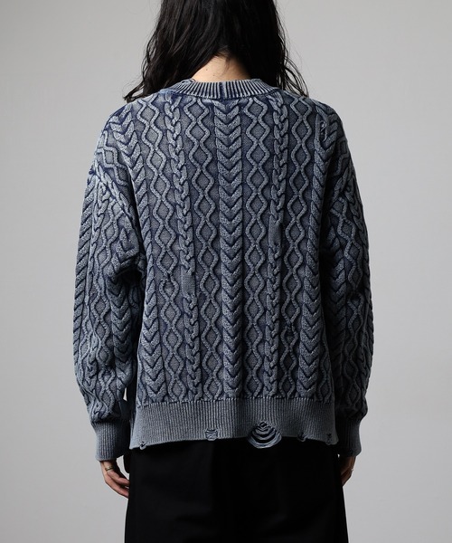 FUNALIVE（ファンアライブ） カーディガン ストーンWASHダメージ加工