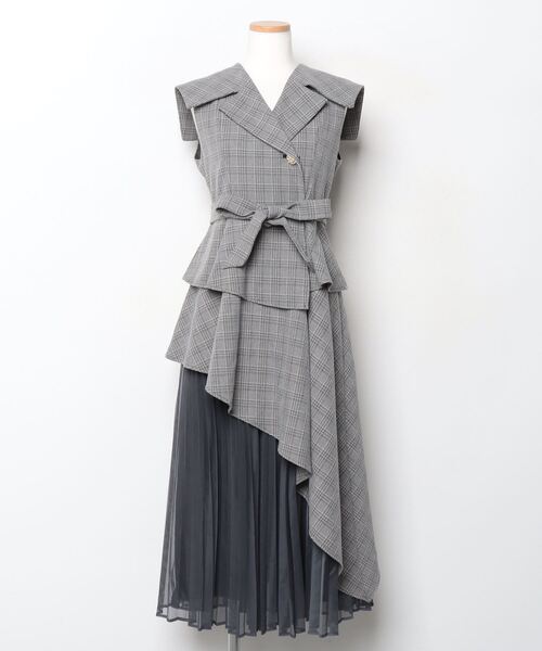 dazzlin（ダズリン） ノースリーブワンピース SMALL グレー レディース