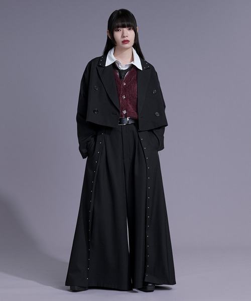 Ellno Loset（エルノロゼット） スラックス スタッズラインハカマ