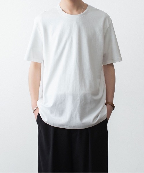 tシャツ コットン ダブルフェイス スリムフィット S/S TEE / COTTON DOUBLE FACE SLIM FIT S/S TEE メンズ