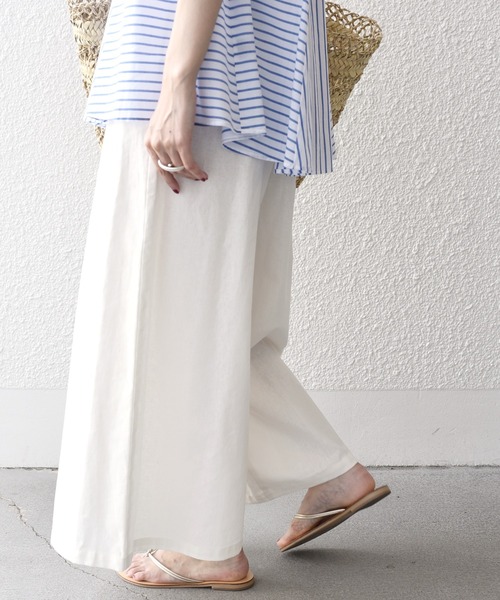 「SHIPS.me」 イージーパンツ S ナチュラル レディース_画像5