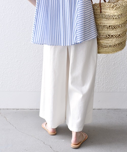 「SHIPS.me」 イージーパンツ S ナチュラル レディース_画像6