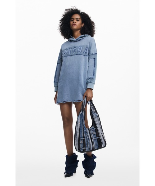 Desigual（デシグアル） トートバッグ パッチワークデニム ホーボー