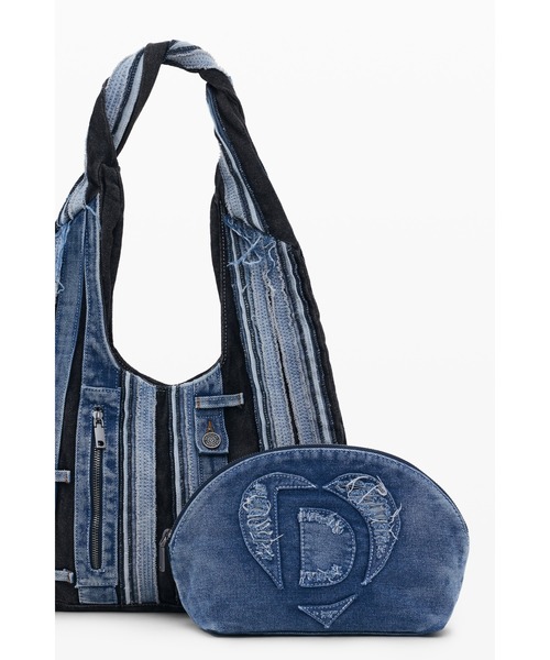 Desigual（デシグアル） トートバッグ パッチワークデニム ホーボー