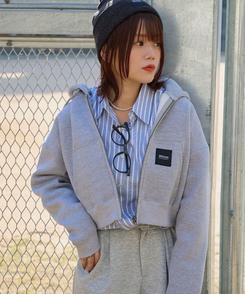 ATHLETA（アスレタ） パーカー 「 」裏起毛スウェットジップアップ