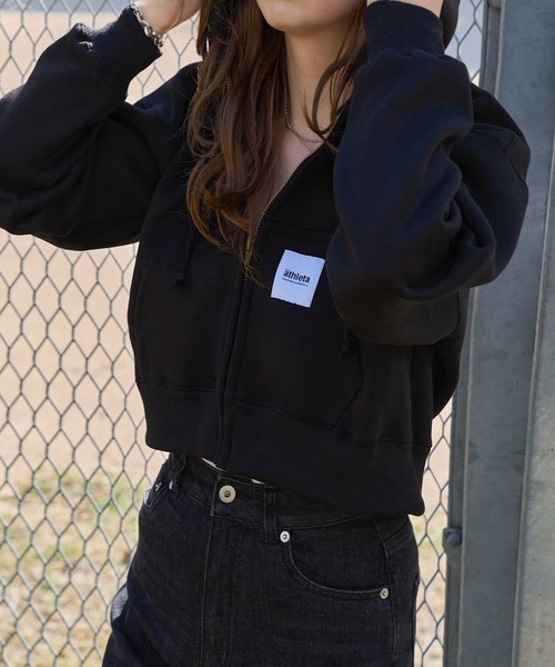 ATHLETA（アスレタ） パーカー 「 」裏起毛スウェットジップアップ