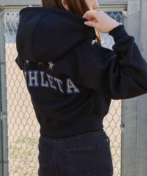 ATHLETA ネイビー ジップアップフーディ ATHLETA ネイビー ジップアップフーディ ATHLETA ネイビー ジップ