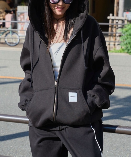 ATHLETA（アスレタ） パーカー 「 」裏起毛スウェットジップアップ
