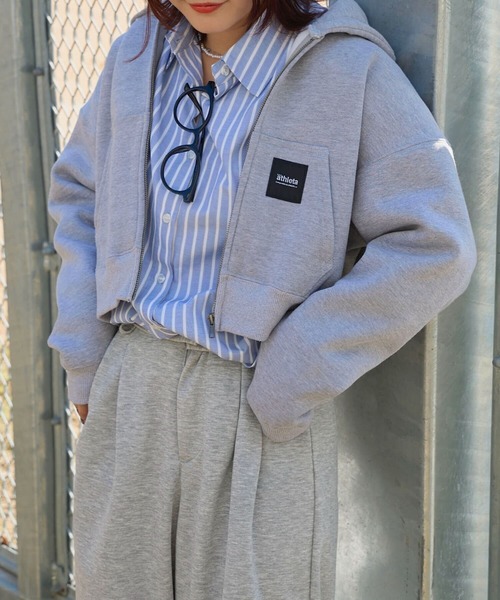 ATHLETA（アスレタ） パーカー 「 」裏起毛スウェットジップアップ