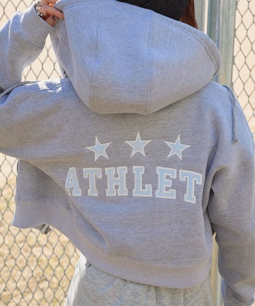 ATHLETA（アスレタ） パーカー 「 」裏起毛スウェットジップアップ