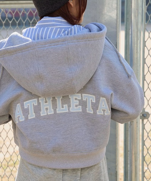 ATHLETA（アスレタ） パーカー 「 」裏起毛スウェットジップアップ